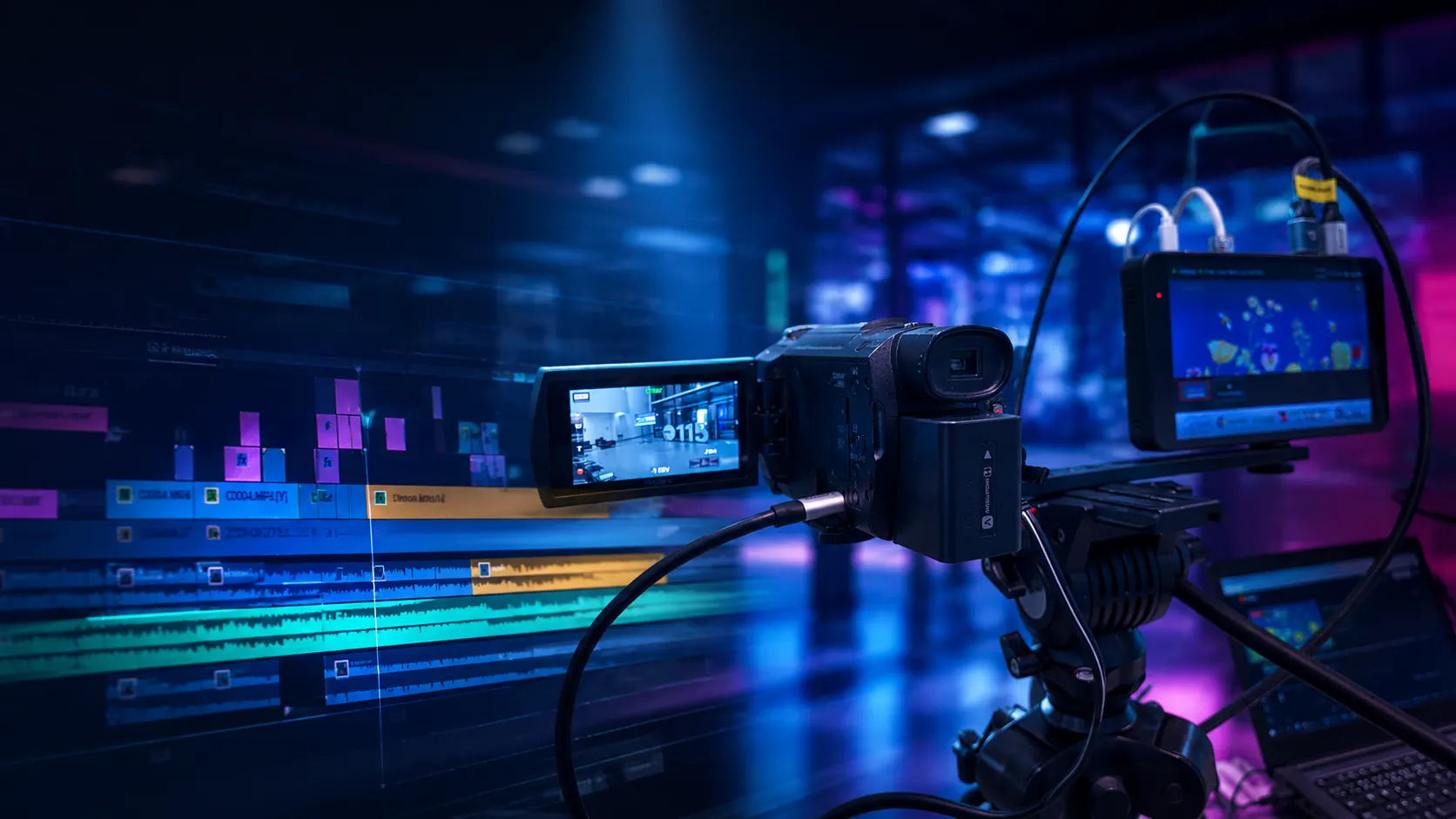 Video montāžas studija ar profesionālu aprīkojumu